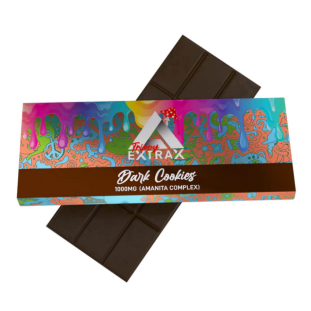 Trippy x Extrax Amanita Complex Chocolates 1000mg Dark Cookies