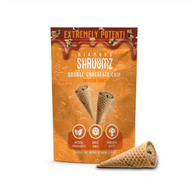 Diamond Shruumz Extremely Potent Infused Cones 2ct Double Chocolate Chip
